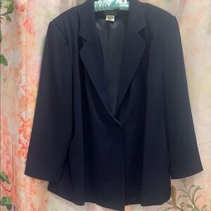 Harve Benard Blue Blazer Classic Suit Jacket